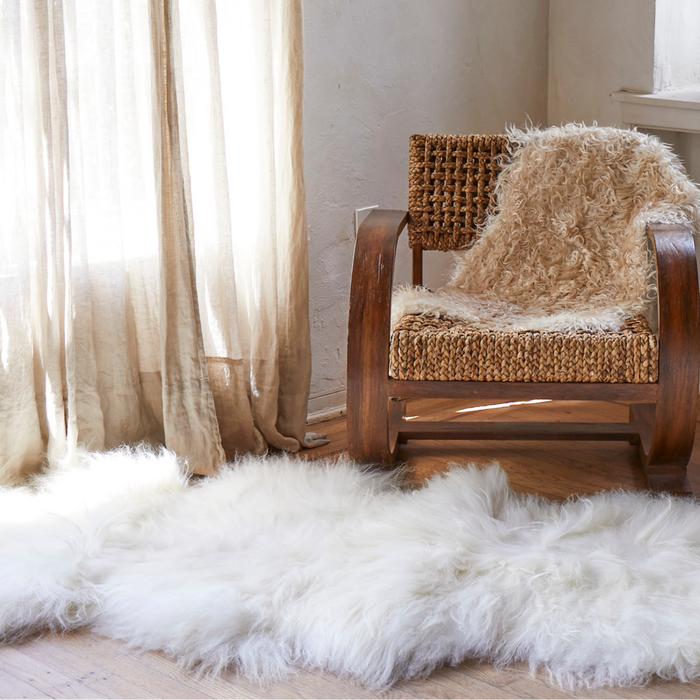 Double Icelandic Longhaired Sheepskin