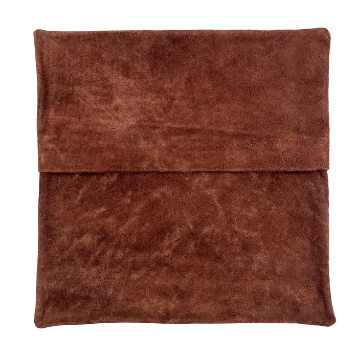 Brown & White Cowhide & Buffalo Hide Star Pillow Cover, 18"x18"