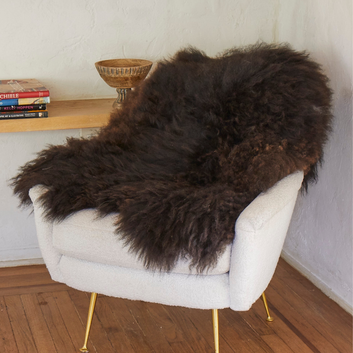 Black Icelandic Sheepskin