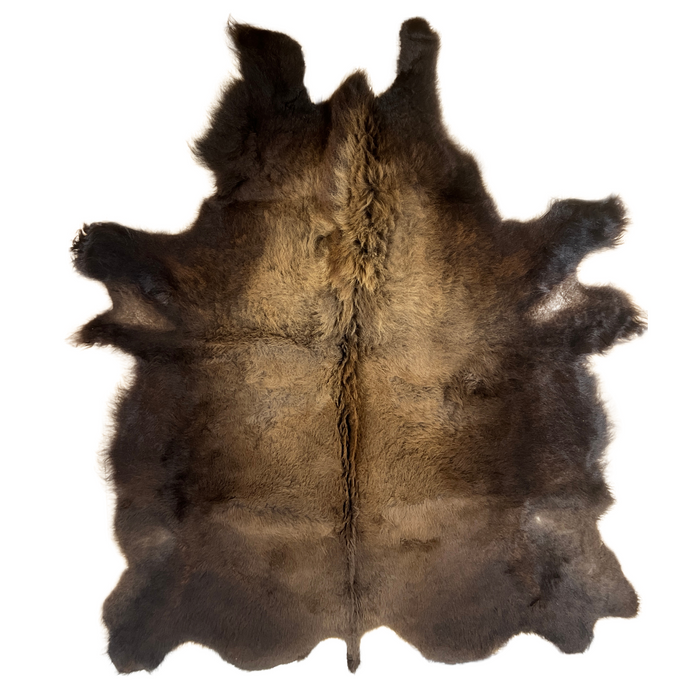 Buffalo / Bison Rug  Hide - Deluxe - LARGE - 0025