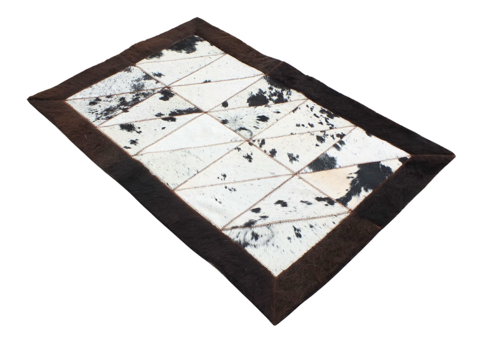 Rectangle Patchwork Area Rug - Bison Edge 2'x3' - Tricolor Light