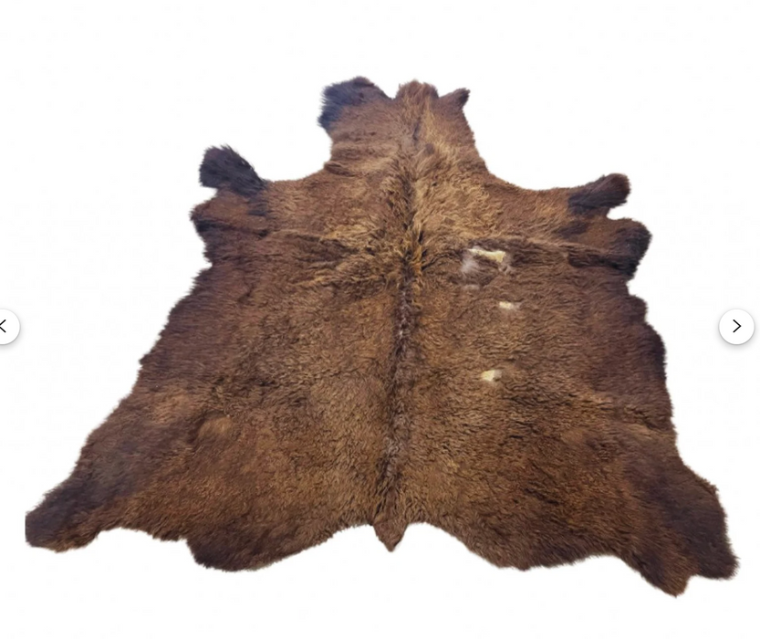 Buffalo / Bison Rug  Hide - Second Grade Large