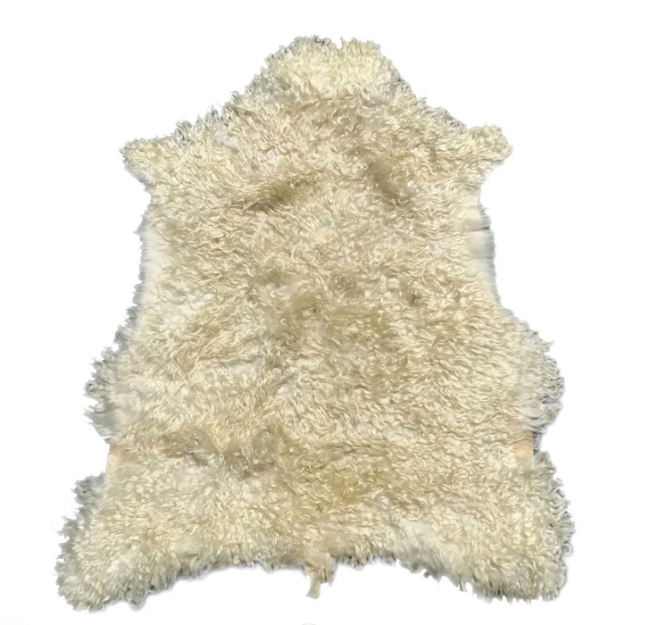 Premium Angora Goat Hides - White