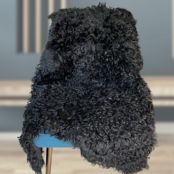 Premium Angora Goat Hides - Black