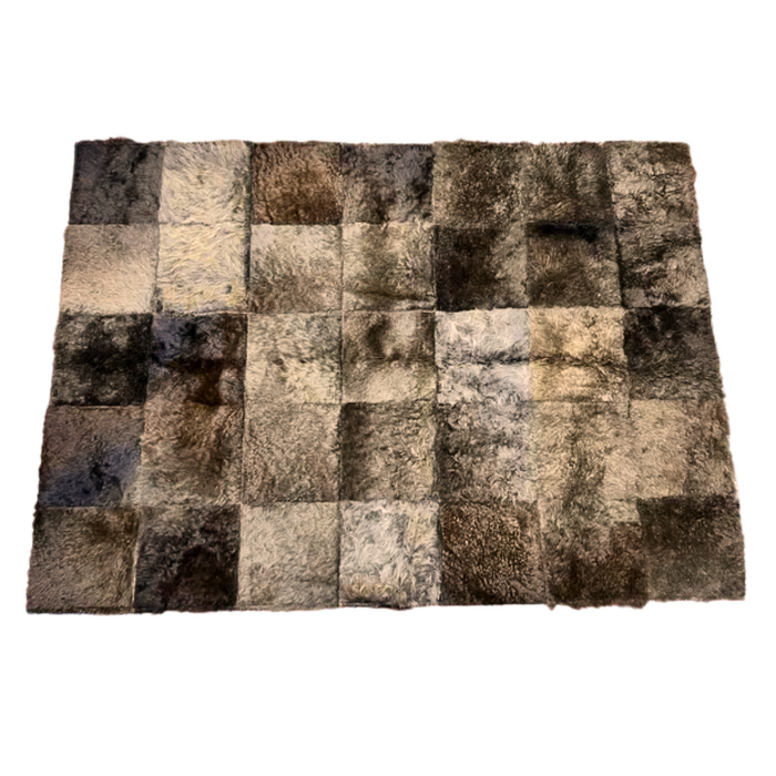 Bison Rectangle Patchwork Area Rug - 4’x3’